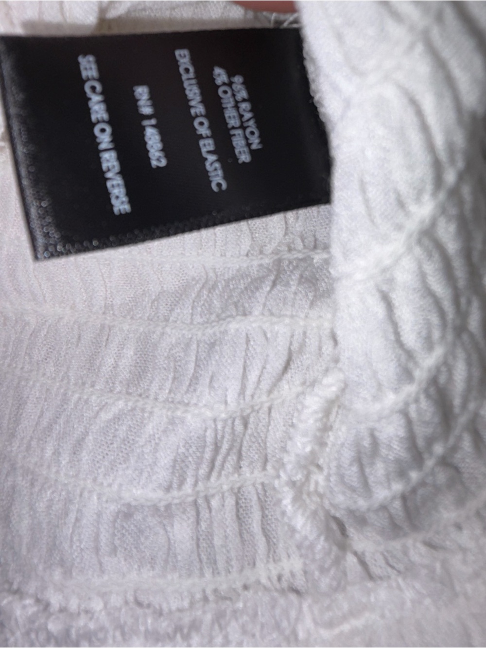 torrid White Smocked Cropped Cami Tank - Picture 4 of 4